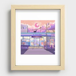 Moon mart Recessed Framed Print