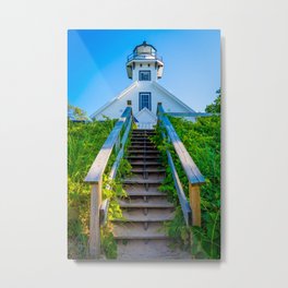 Old Mission Lighthouse, Traverse City Metal Print | Woodsteps, Lakemichigan, Michigan, Usa, Greatlakes, Peninsula, Lighthouse, Wooodensteps, Oldmission, Bluesky 