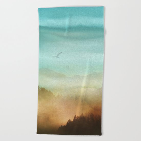 Autumn Flight Beach Towel