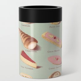 Vintage French Pastries Can Cooler