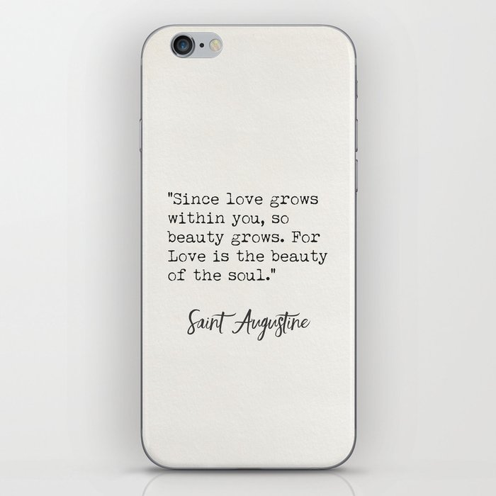 St Augustine quote iPhone Skin