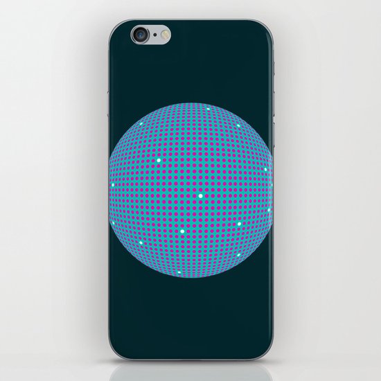 Sphere Blue iPhone & iPod Skin