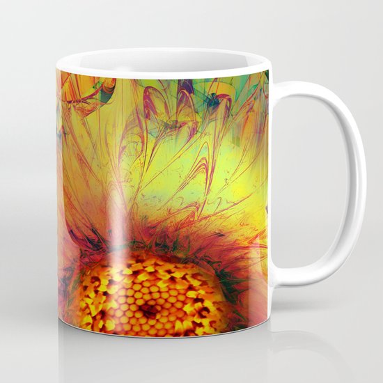 Sunflower Abstract Mug
