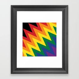 LGBT flag wave Framed Art Print
