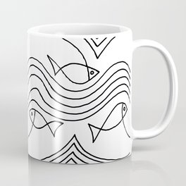 Fish and Waves Coffee Mug