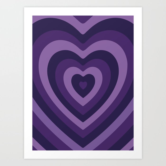 Amethyst Heartbeat Art Print