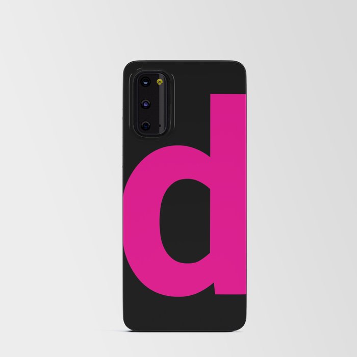 letter D (Magenta & Black) Android Card Case