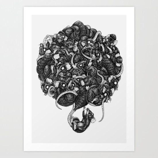 Rats Art Print