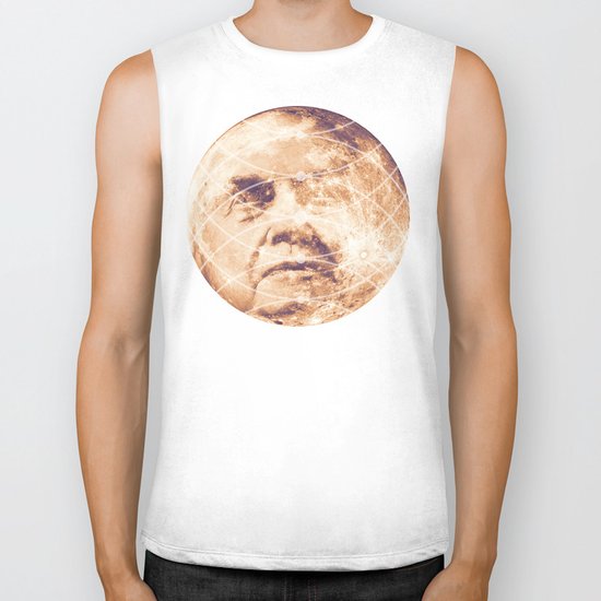 Man in the Moon Phases Biker Tank