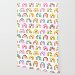 Bold Rainbow Pattern Wallpaper