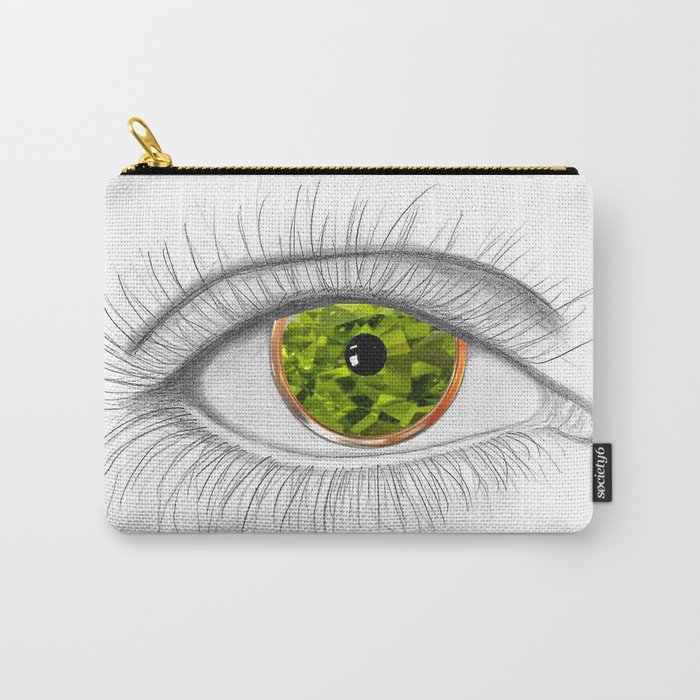 August Eye Peridot Birthstone Carry-All Pouch