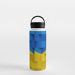 Ukraine Heart Water Bottle