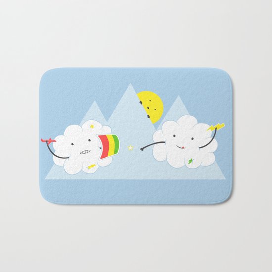 Cloud Fight Bath Mat