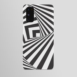 Black And  White Pop Art Optical Illusion Android Case