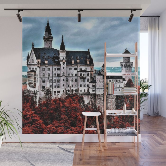 The Castle Of Mad King Ludwig In The Autumn Neuschwanstein Castle Bavaria Germany Wall Mural By Jeanpaulferro