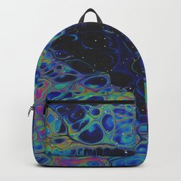 The Outcast Iridescent Space Vaporwave Marble Abstract Backpack