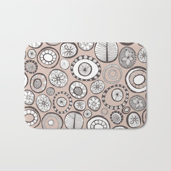 Honolulu hoops clay Bath Mat