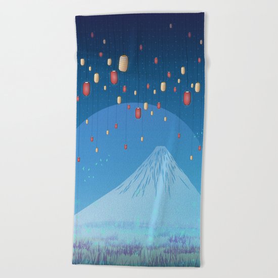Catching Fireflies Beach Towel