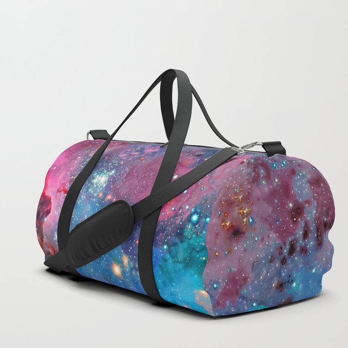 Colorful Cosmos | Magenta-Pink & Cyan Duffle Bag