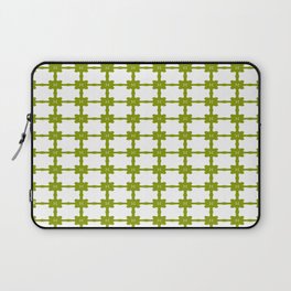 Minimalist Green Tiled Pattern Laptop Sleeve