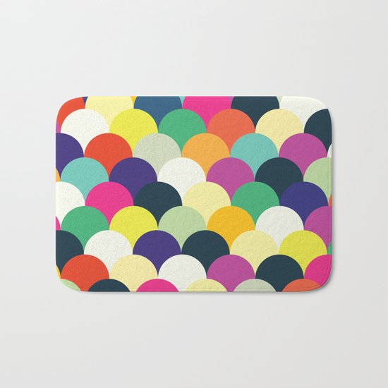 Colorful Circles Bath Mat