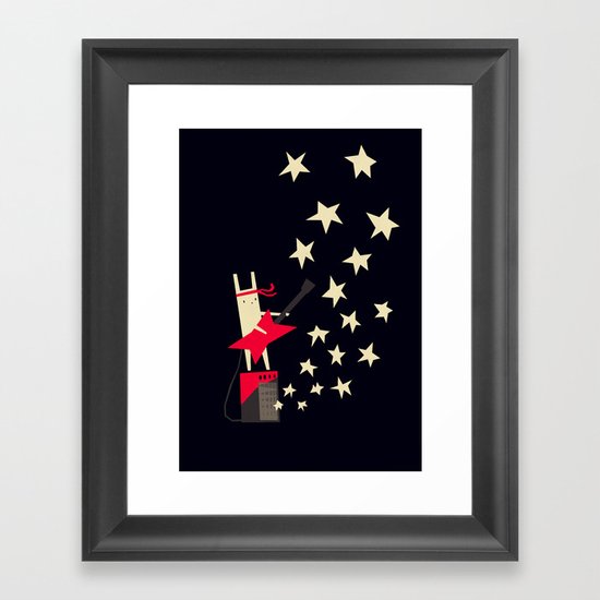 Rock it! Framed Art Print