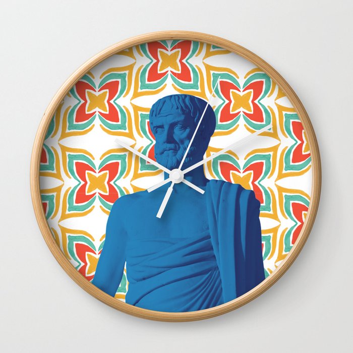 Disco Aristotle (Blue) Wall Clock