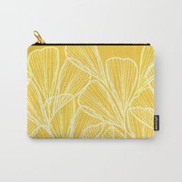 Golden Yellow Flora Carry-All Pouch