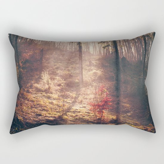 Little Red Tree Rectangular Pillow