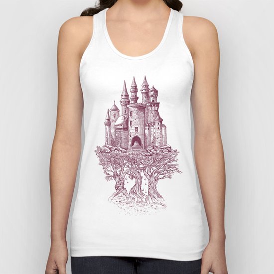 Castle in the Trees Unisex Tank Top
