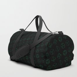 D&D Green Dice Pattern Duffle Bag