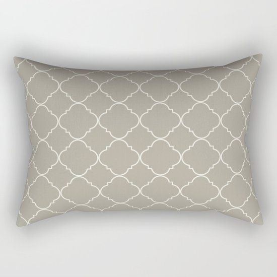 Moroccan Alabaster Blue Gray Rectangular Pillow