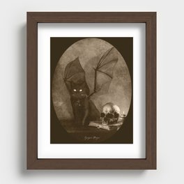 Dark Victorian Portrait: The Familiar Recessed Framed Print