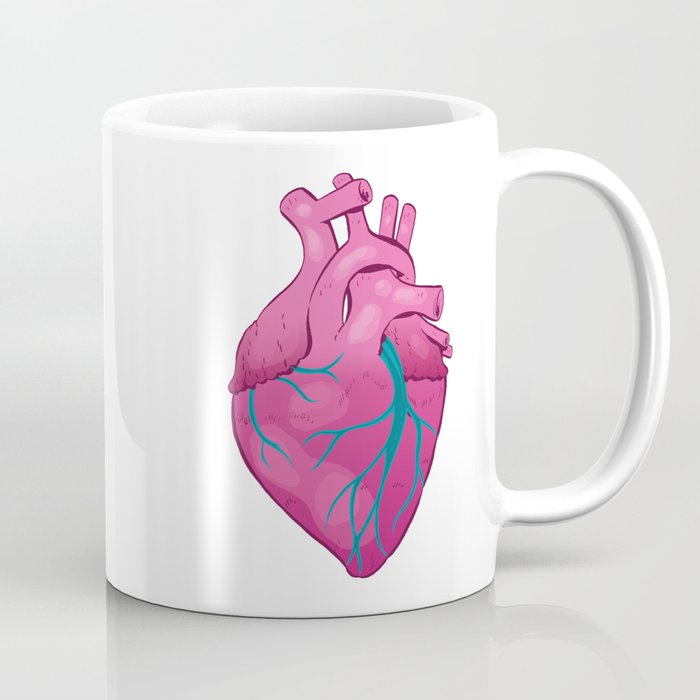 Hearts 01 - Human Heart (Transparent) Coffee Mug by Scott Hallett