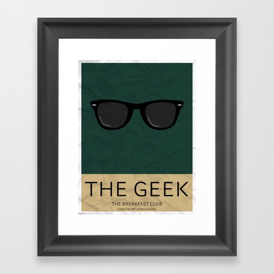 "The Geek" The Breakfast Club Framed Art Print