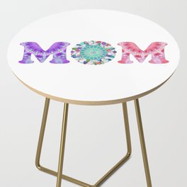 Beautiful Mandala Mom Art by Sharon Cummings Side Table