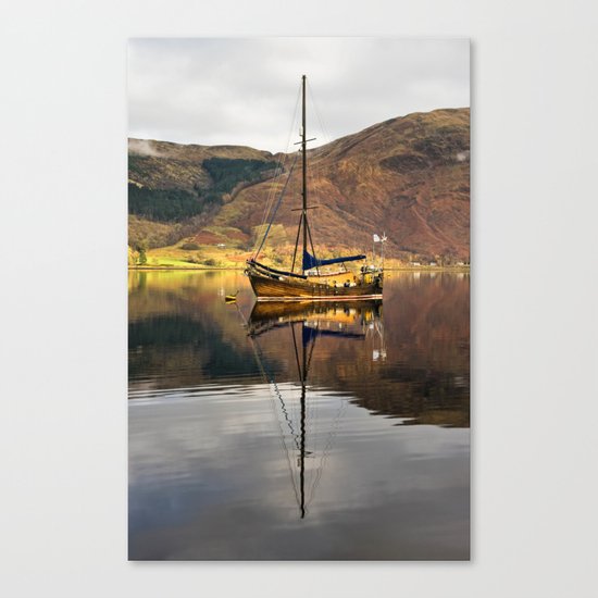 Sailboat Reflections Canvas Print