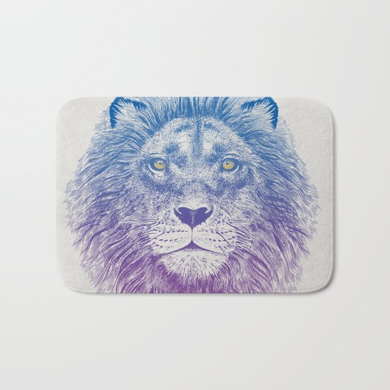 Face of a Lion Bath Mat