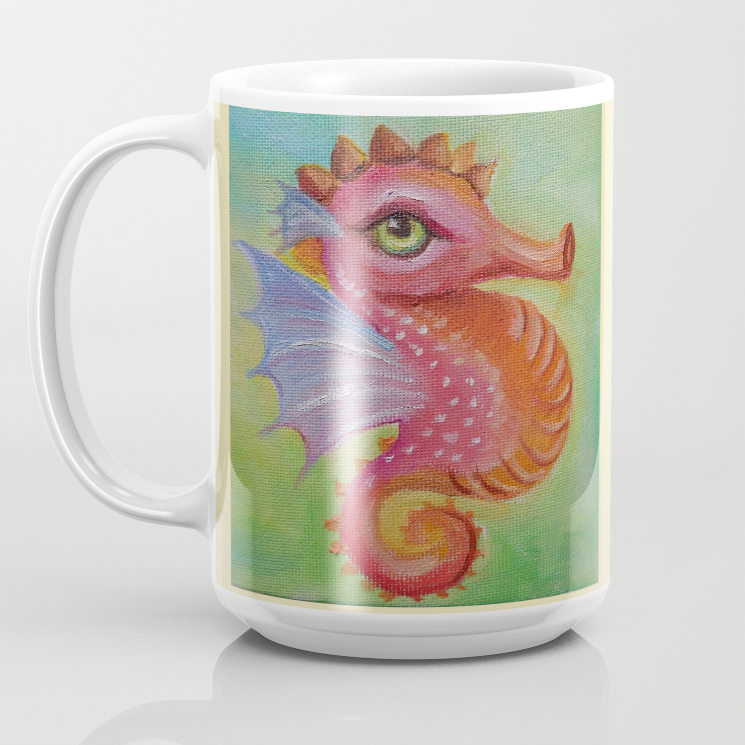 Baby Dragon Sea Horse Ice Cream Color Book Illustration For Kids