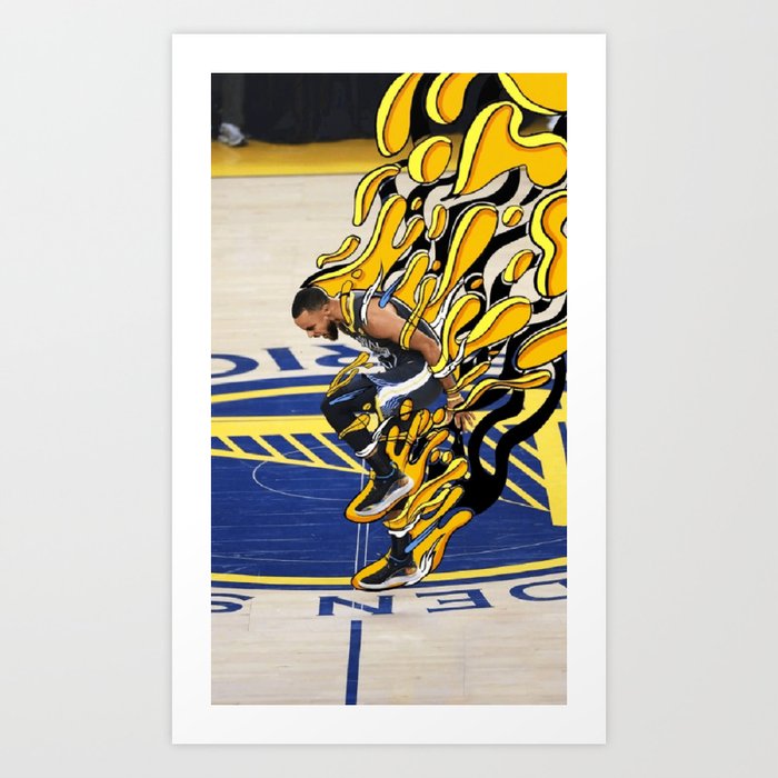 Steph Curry Basketball Art Print