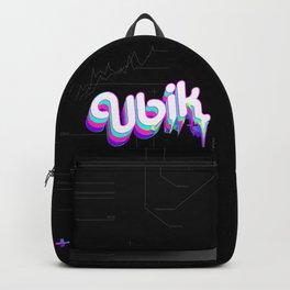 UBIK Backpack | Sciencefiction, Pkd, Surreal, Typography, Commercial, Novel, Modern, Glitch, Ad, Psychedelic 