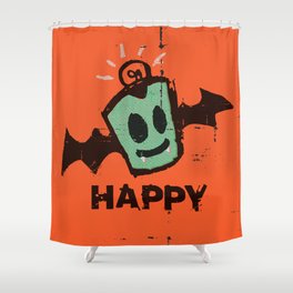 HAPPY halloween Shower Curtain