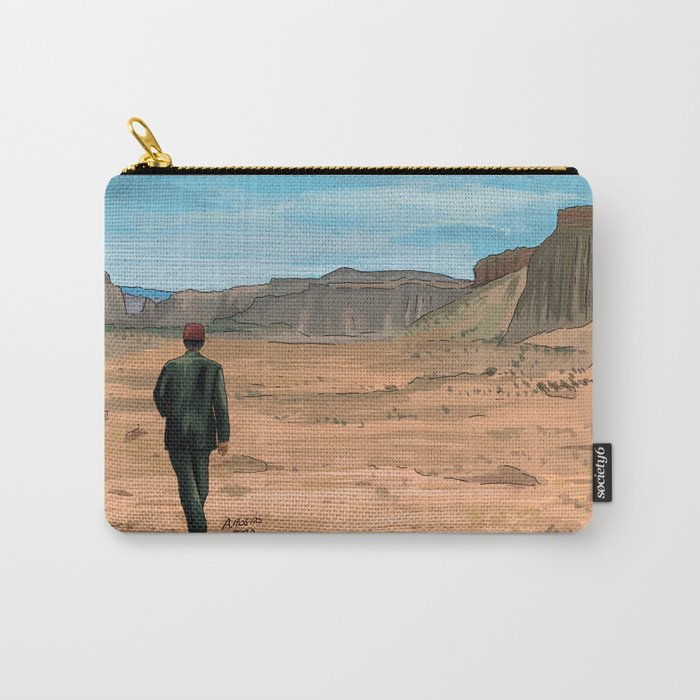 Paris Texas Illustration by Burro Carry-All Pouch