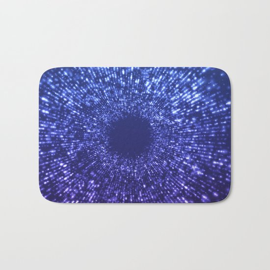 Sci Fi Abstract Outer Space Universe Blue Mystic Bath Mat