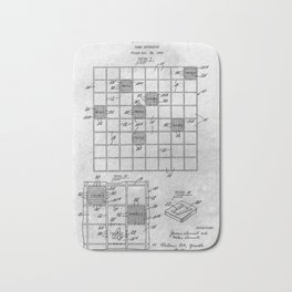 First Scrabble Bath Mat