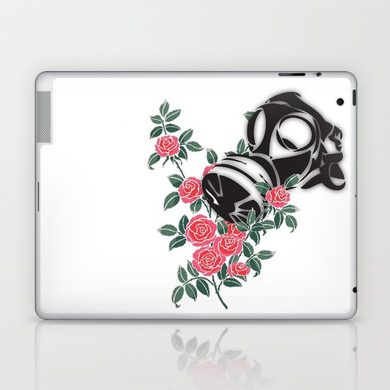 smell the roses - gas mask Laptop & iPad Skin
