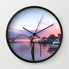 Sunset on the Coast | Travel Photography Wall Clock