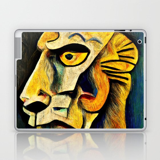 Abstract Lion Head Laptop & iPad Skin