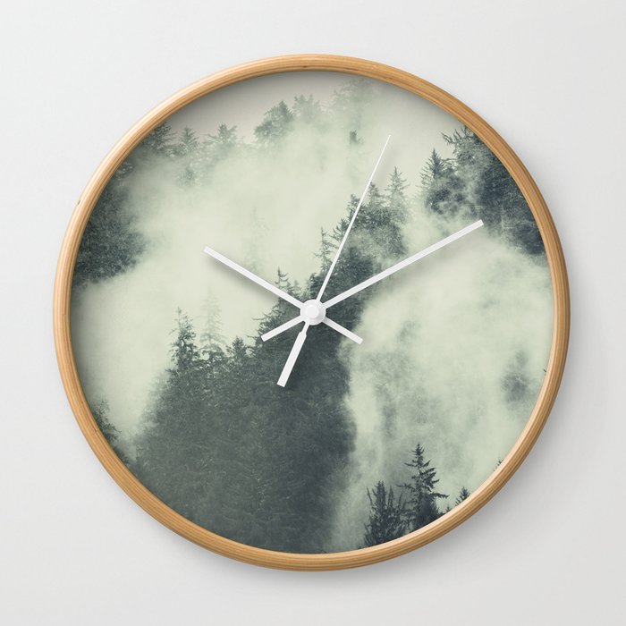 Forest Green - Redwood National Park Wall Clock