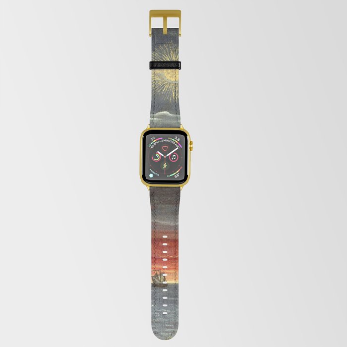 Vintage gold top apple watch band